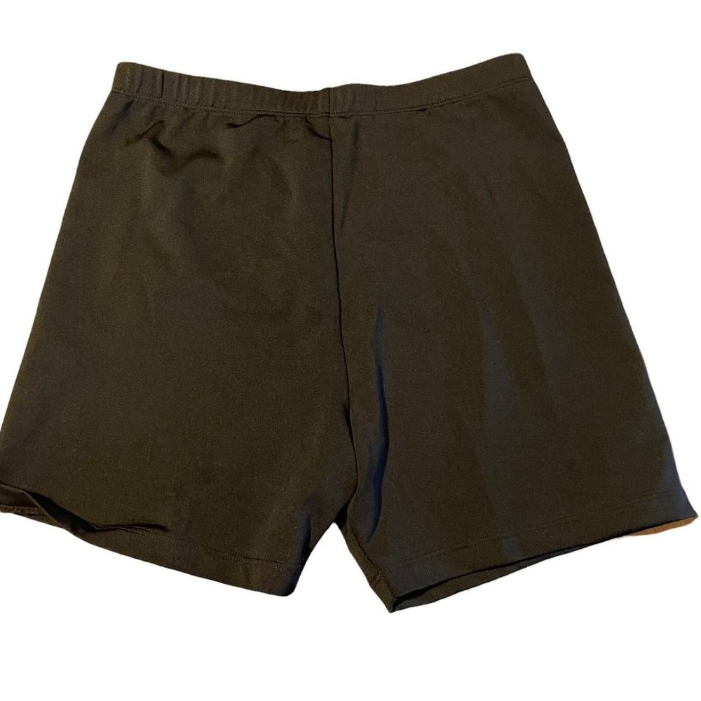 Pro Spirit SPORT Childs Shorts‎ Black SIZE L Zipper Back 93% Polyester  7% Lycra
